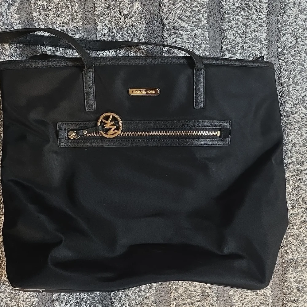Michael Kors Black Nylon Tote